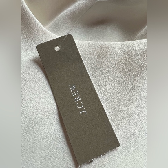 NWT J. Crew white black colorblock jumpsuit sz 12 preppy officecore ruffle - Picture 4 of 14